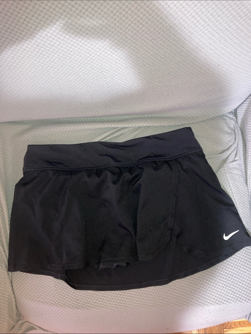 Nike Black Women's Athletic Skort with White Swoosh